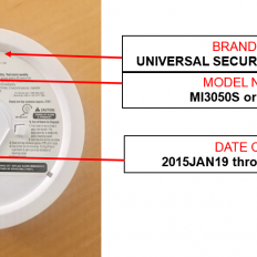 Recall Alert - Universal Security Instruments Smoke Alarms.  Two Alarms Require Inspections