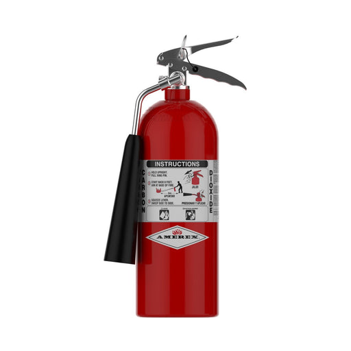Amerex® 322 CO2 Carbon Dioxide Fire Extinguisher 5lb, 5BC, With Wall Bracket, 01712