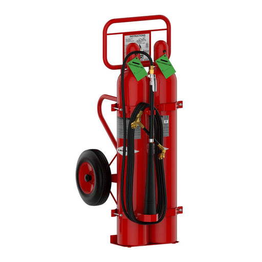 Amerex® 334 Carbon Dioxide CO2 Wheeled Unit Fire Extinguisher, 100 Pound, 20BC, 09331