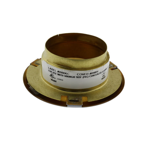 Viking Concealed 09804 Label 09806 Model B Commercial Standard Cover Plate 165 Degree - label