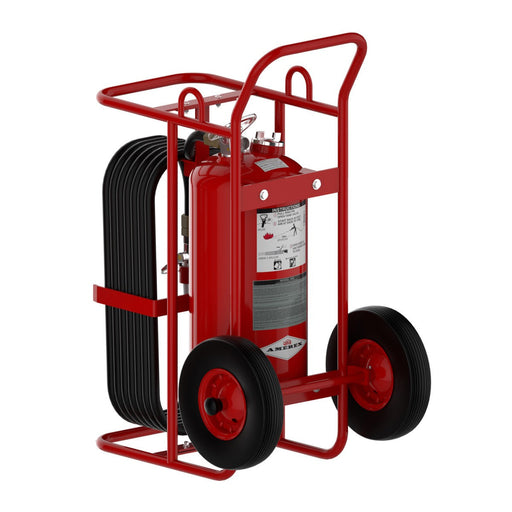 Amerex® 490 Purple K Wheeled Unit Fire Extinguisher, Stored Pressure, 125 Pound, 320BC, 10490