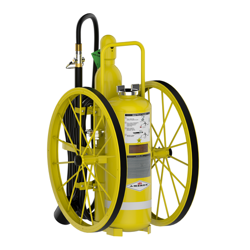 Amerex® 681R Class D Copper Powder Wheeled Unit Fire Extinguisher, Regulated Pressure, 250 Pound, 10898