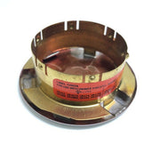 Viking Mirage Cover 13504 Label 13502A Push On Concealed Fire Sprinkler Cover Plate Escutcheon, Standard Small 2 3/4" OD, Brushed Chrome, 135 Degree Orange Label, 13504FA/B - WeSupplyIt.com