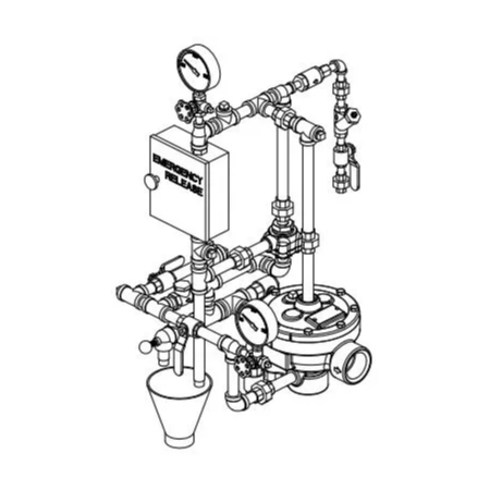 Viking® 14629-1 Conventional Deluge Vertical Valve Trim, Loose Trim For Angle Style Valve, Galvanized, 1 1/2"