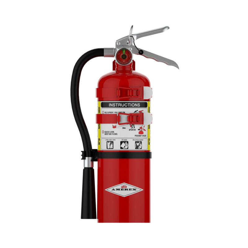 Amerex® B500TS ABC Dry Chemical Fire Extinguisher 5lb, 2A10BC, With (2) Strap Vehicle Bracket, 15307