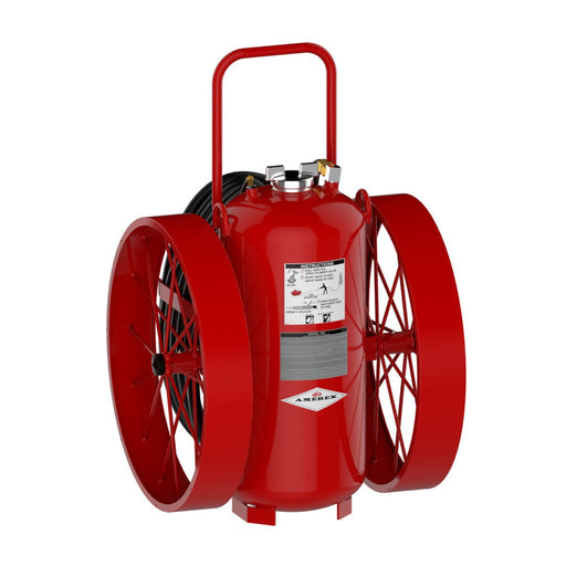 Amerex® 493 Purple K Wheeled Unit Fire Extinguisher, Direct Pressure, 300 Pound, 320BC, 15505