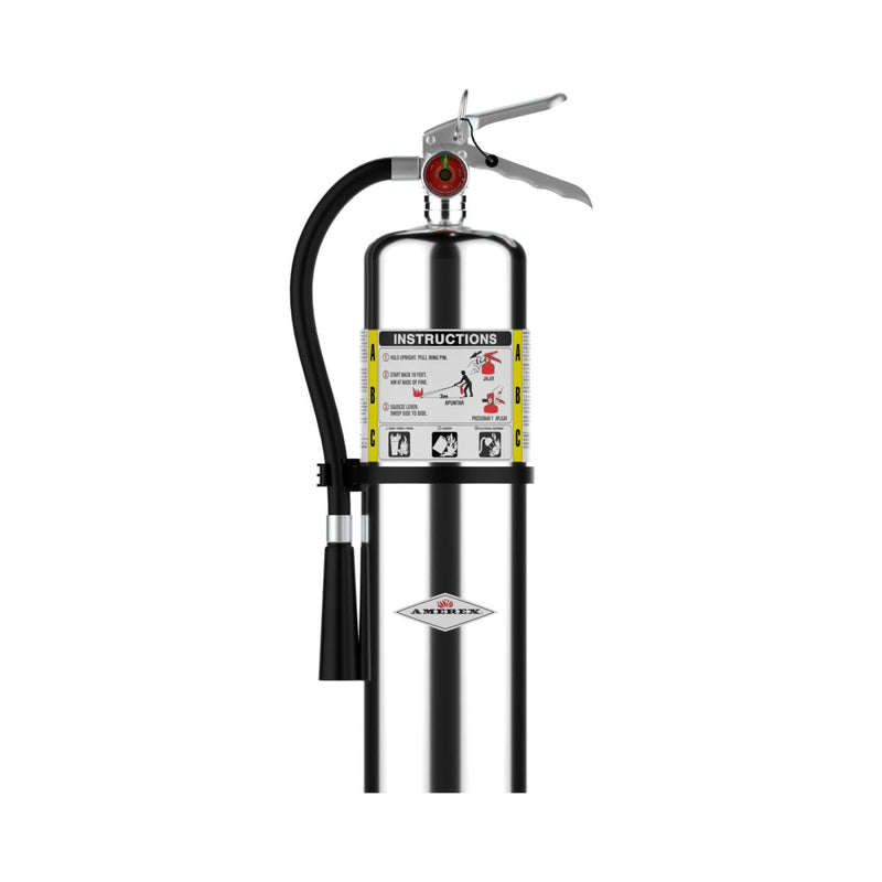 Amerex® B456C ABC Dry Chemical Chrome Fire Extinguisher 10lb, 4A80BC, With Wall Bracket, 15576