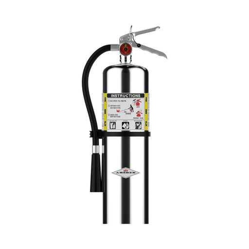 Amerex® B456C ABC Dry Chemical Chrome Fire Extinguisher 10lb, 4A80BC, With Wall Bracket, 15576