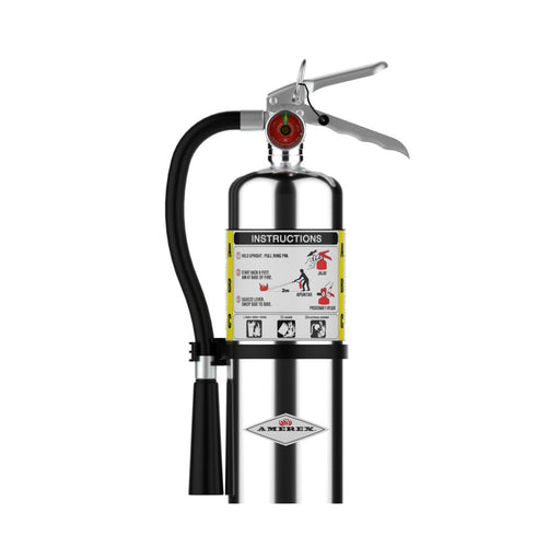 Amerex® B500C ABC Dry Chemical Chrome Fire Extinguisher 5lb, 2A10BC, With Wall Bracket, 15848