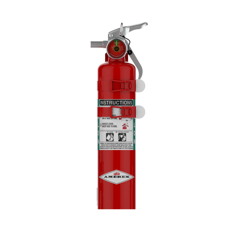 Amerex® C352TS Halon 1211 Fire Extinguisher, 2.5 Pound, 5BC, With Aircraft Bracket, 16578