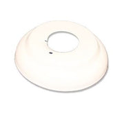 One Piece Steel Escutcheon - 1/2" Deep - White