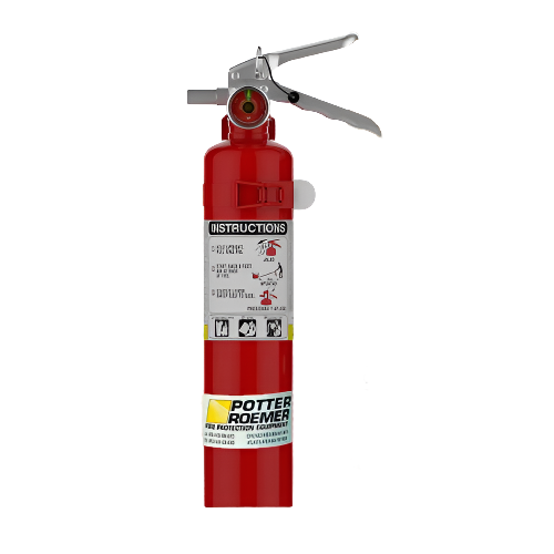 Potter Roemer 3002 ABC Fire Extinguisher, 2.5lb, 1A10BC, With Vehicle Bracket