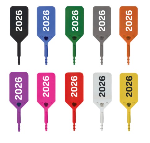 Fire Extinguisher Tamper Seals, Bag of 500, Dated Current Year - Available in Multiple Colors