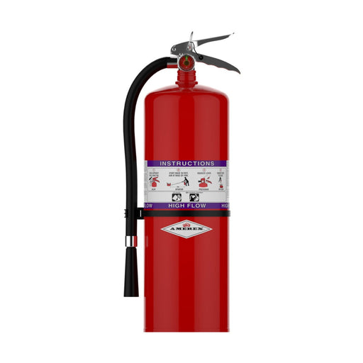 Amerex® 762 High Flow Purple K Fire Extinguisher, 20 Pound, 60BC, With Wall Bracket, 20905