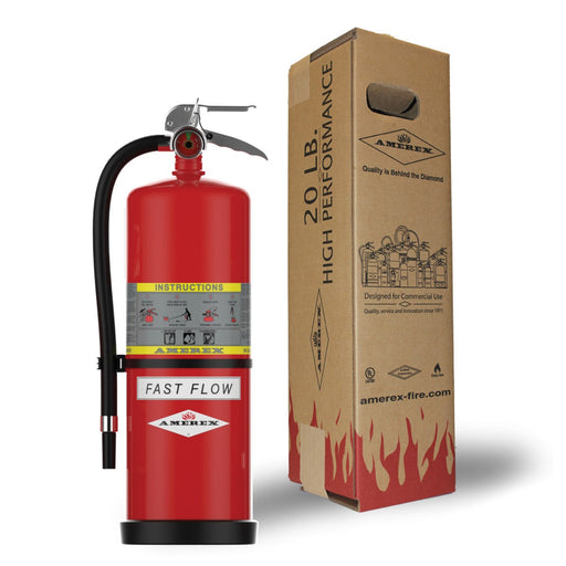 Amerex® 791 Z Series High Performance Fast Flow ABC Fire Extinguisher, 20 Pound, 4A40BC, With Wall Bracket, 26904