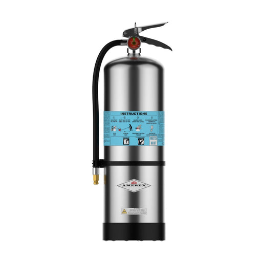 Amerex® C272 Water Mist Fire Extinguisher, Stainless Steel, 2.5 Gallon, 2AC, With Wall Bracket,  27704