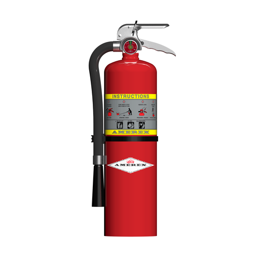 Amerex® 711 Z Series High Performance Compliance Flow ABC Fire Extinguisher, 10 Pound, 4A80BC, With Wall Bracket, 27940