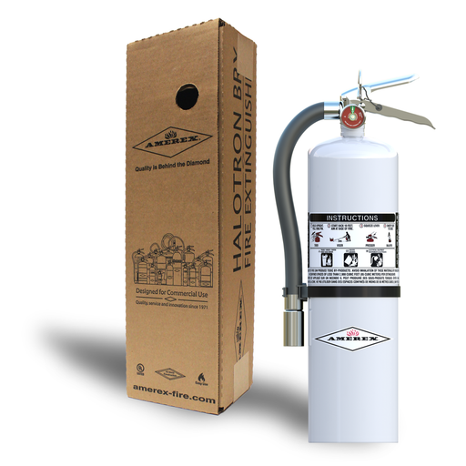 Amerex® 551 HT Series Halotron BrX Fire Extinguisher, 12.5 Pound, 2A10BC, With Wall Bracket, 28084