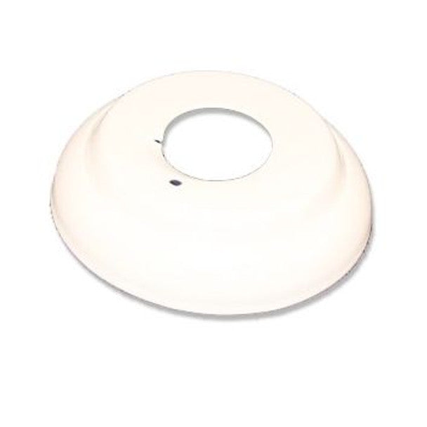 One Piece Canopy Escutcheon, Steel, 1/2" NPT, 1" Depth, White - WeSupplyIt.com