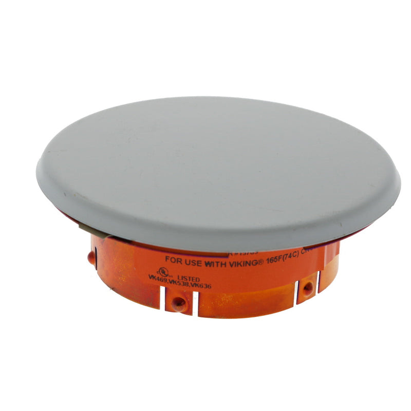 Viking® Mirage ELO 15765 Label 14923 Concealed Fire Sprinkler Cover Plate Escutcheon, White, 135 Degree Orange Label, 15765MA/W - WeSupplyIt.com
