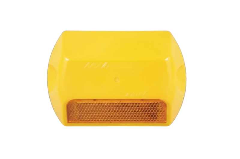 Model 828 Standard Type H One Way Amber Reflective Plastic Pavement Marker 4"