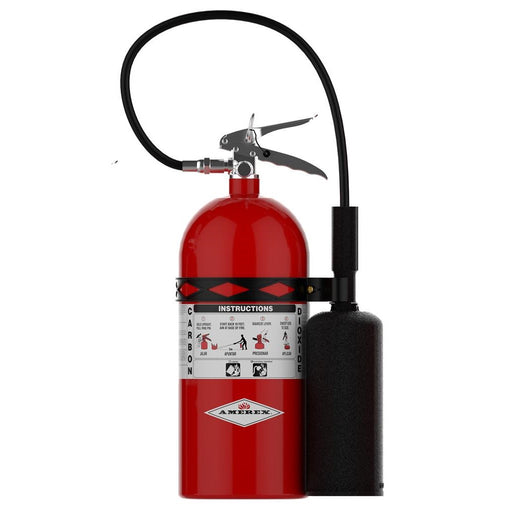Amerex 330 Fire Extinguisher, CO2, 10lb, 10BC, With Wall Bracket - MPN 01714