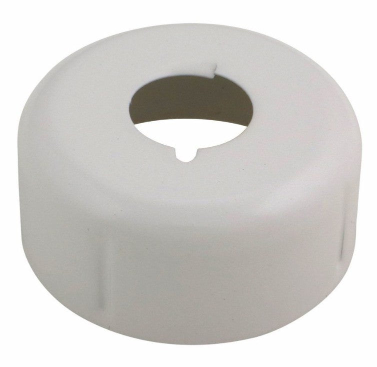 401 Steel Short Escutcheon Cup, 1/2" NPT - White