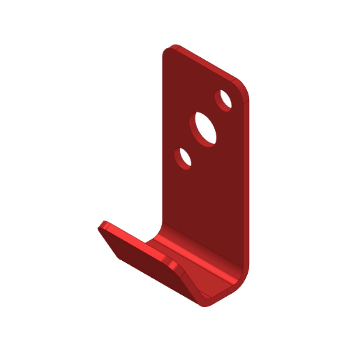 Amerex® Model 816 J-Hook Fire Extinguisher Wall Bracket, Red, 01007-P