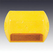 Model 828 Abrasion Resistant Type AR H One Way Amber Reflective Plastic Pavement Marker 4"