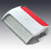 Model 899 Abrasion Resistant Type AR C Two Way Clear & Red Reflective Plastic Pavement Marker 4"