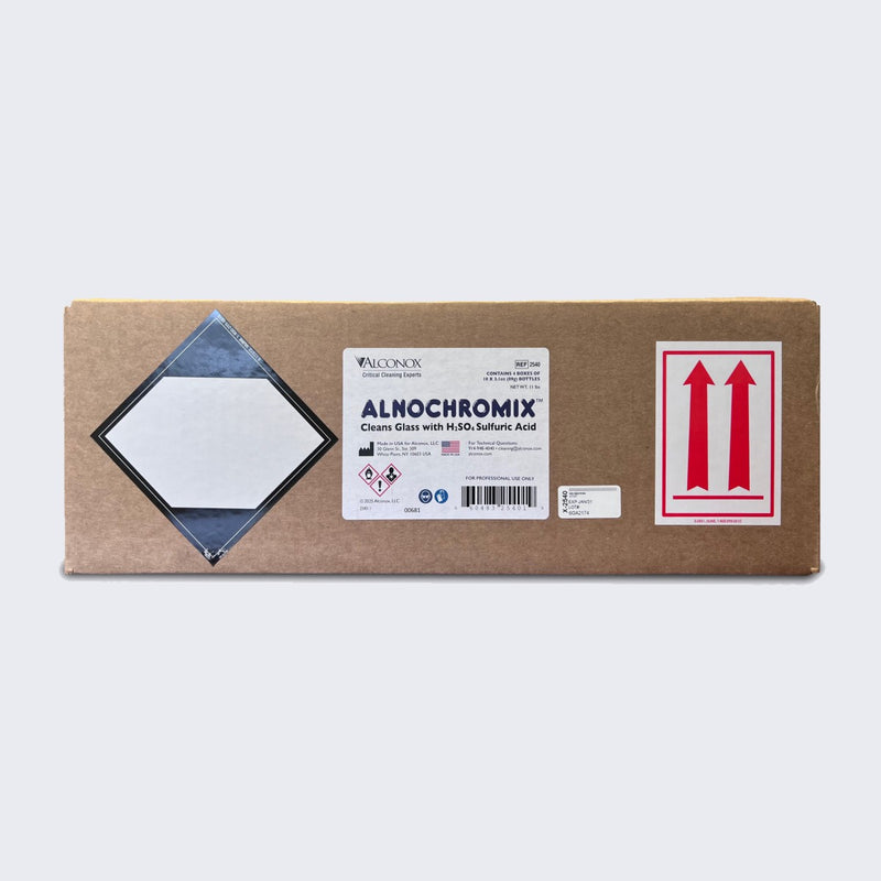 Alnochromix® Oxidizing acid additive for glass cleaning, Case Of 4X10 Pack, 2540