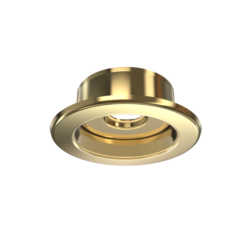 Lansdale 100-225-02720 3/4" 2pc Semi Recessed Escutcheon - SHORT Brass - 1/2" Adjustment