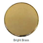 Viking Mirage Cover 13642 Label 16943C Push On Concealed Fire Sprinkler Cover Plate Escutcheon, Large 3 5/16" OD, Bright Brass, 165 Degree White Label, 13642BC - WeSupplyIt.com