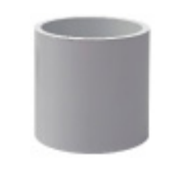Lansdale 400-750-00380 5 Coupling w/ Center Stop Sch40 PVC - Socket x Socket