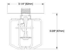 RASCO/Reliable D-4 Fire Sprinkler Head Guard, Available in Multiple Sizes