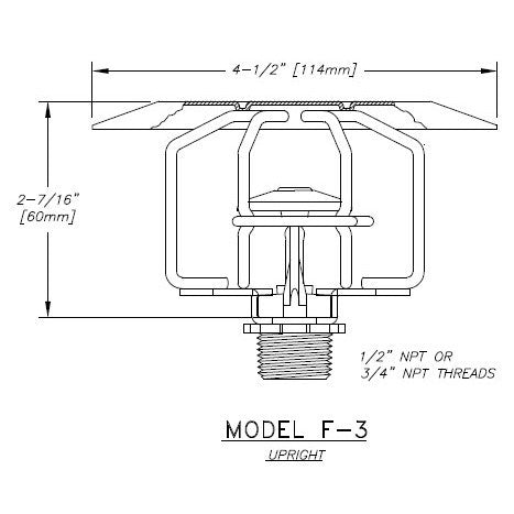 RASCO/Reliable F-3 Fire Sprinkler Head Guard - GF3