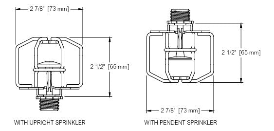 RASCO/Reliable F-1 Fire Sprinkler Head Guard, Zinc, 6802651400