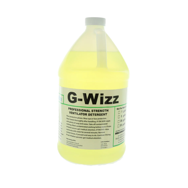 Halton G-Wizz Professional Strength Ventilator Detergent, 4 Gallon Case