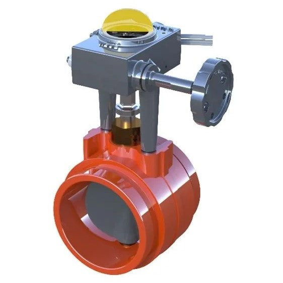 Kennedy Grooved Butterfly Valve With Tamper Tamper Switch - Available In Multiple Sizes