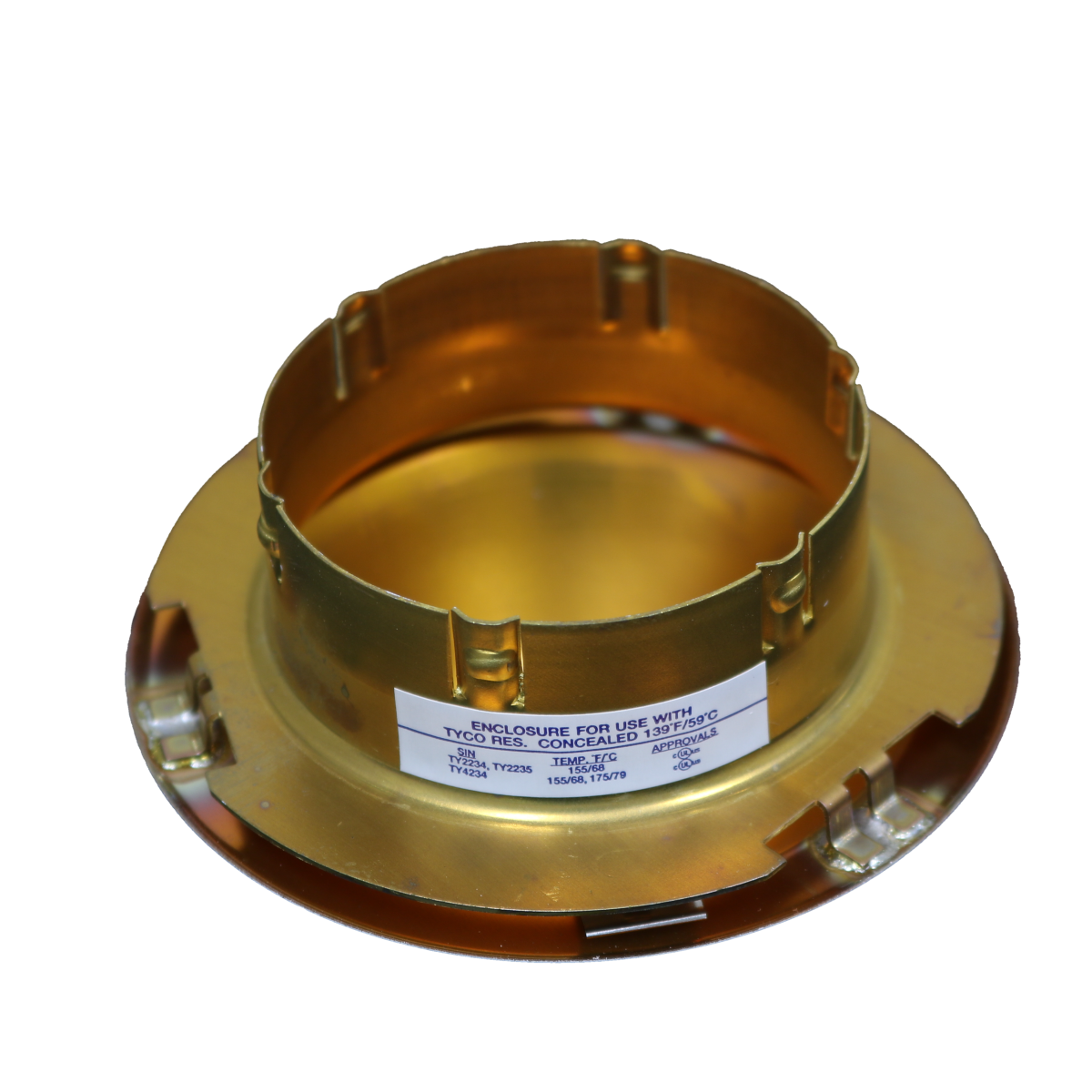 Tyco Model LFII Domed Concealed Fire Sprinkler Cover Plate Escutcheon ...