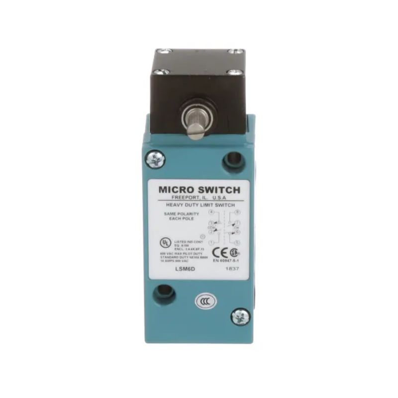 Honeywell LSM6D Limit Switch, Rotary Actuated, 10A, DPDB, Momentary, Plug-In, HDLS Series
