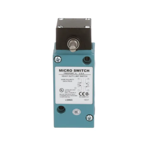 Honeywell LSM6D Limit Switch, Rotary Actuated, 10A, DPDB, Momentary, Plug-In, HDLS Series