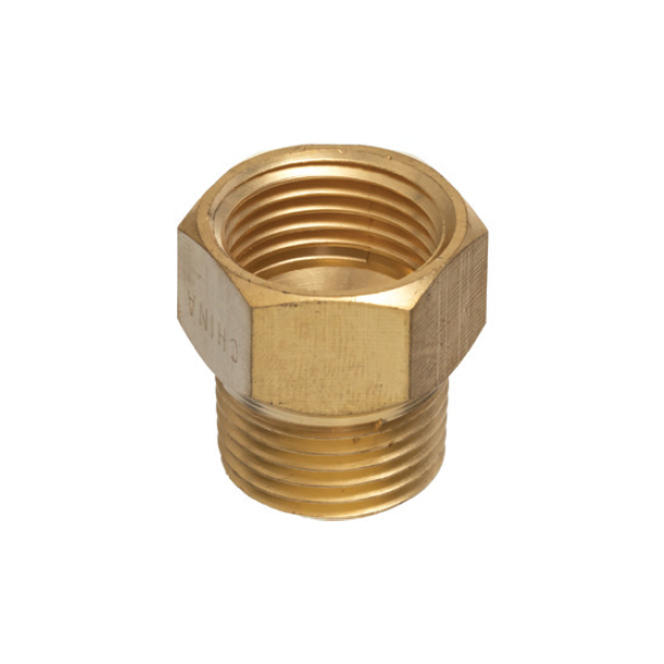 Lansdale 100-125-00060 1/2" x 1" Brass Extension HEX