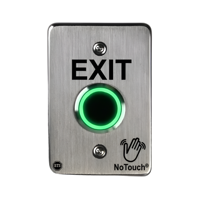 NoTouch® Stainless Steel Switch, US Single-Gang, EXIT, NT-SS101-EN