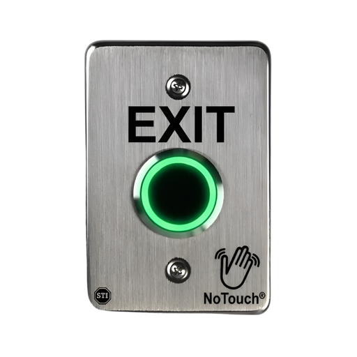 NoTouch® Stainless Steel Switch, US Single-Gang, EXIT, NT-SS101-EN