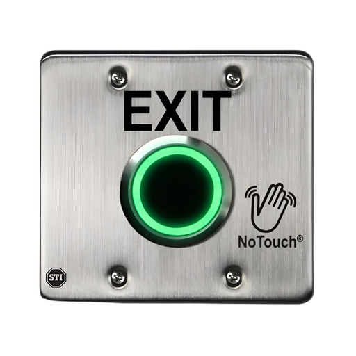 NoTouch® Stainless Steel Switch, US Double-Gang, EXIT, NT-SS201-EN