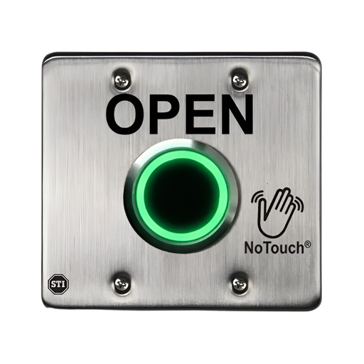 NoTouch® Stainless Steel Switch, US Double-Gang, OPEN, NT-SS202-EN