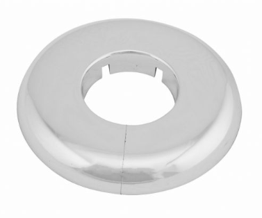 Floor, Ceiling, or Wall Plate, Plastic, Chrome, 2 1/2" IPS - WeSupplyIt.com
