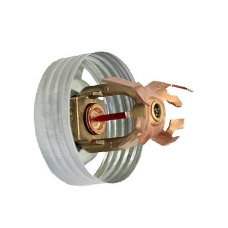 RASCO/Reliable® RA0362, Model DH80 Concealed, Horizontal Sidewall Concealed, Extended Coverage, 8.0K, QR, 3/4" NPT, Brass, 155 Degree, DHC1, BT15173998, Fire Sprinkler Head