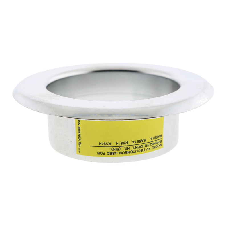 RASCO/Reliable Model FV Escutcheon  Recessed Fire Sprinkler Escutcheon, 1/2" NPT, Chrome FVC 6801722100 - WeSupplyIt.com